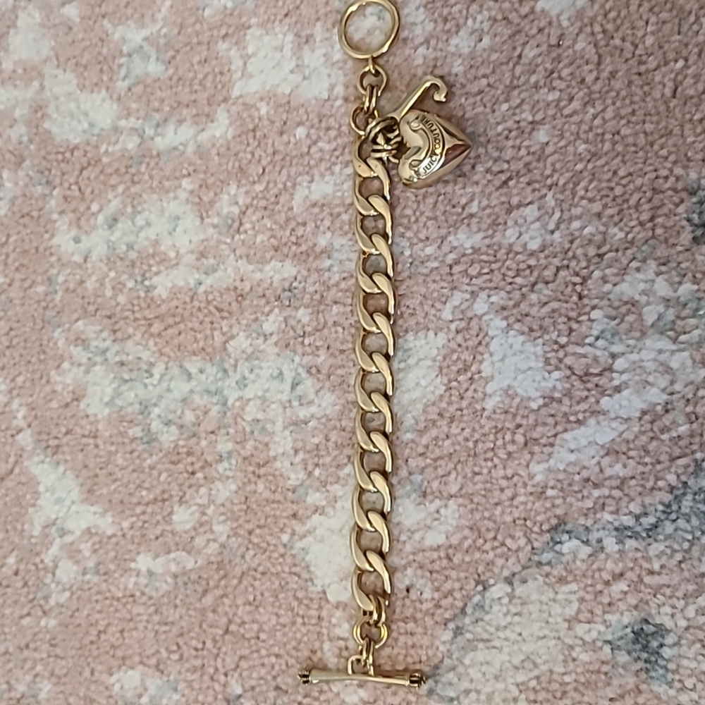 Juicy Couture gold charm bracelet